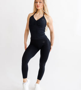 Prime Halterlock -Top ALL BLACK