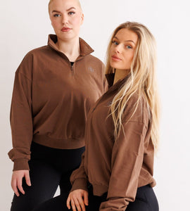 Everyday Comfort Half -Zip College Brown
